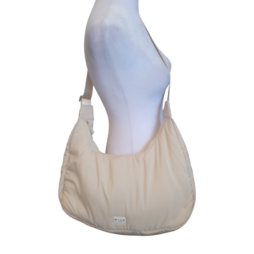 Wilo‎ The Label Active Crescent shoulder bag in cream
